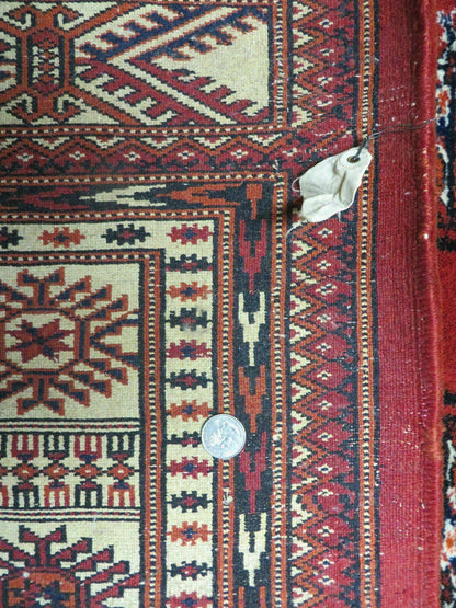 7' X 9' Vintage Handmade Bokhara Turkoman Pakistan Wool Rug Carpet Nice
