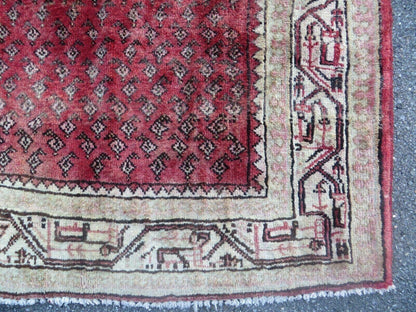 3'7"X 10' Antique Handmade India Oriental Paisley Wool Runner Rug Vegy # 31 - Nuvé