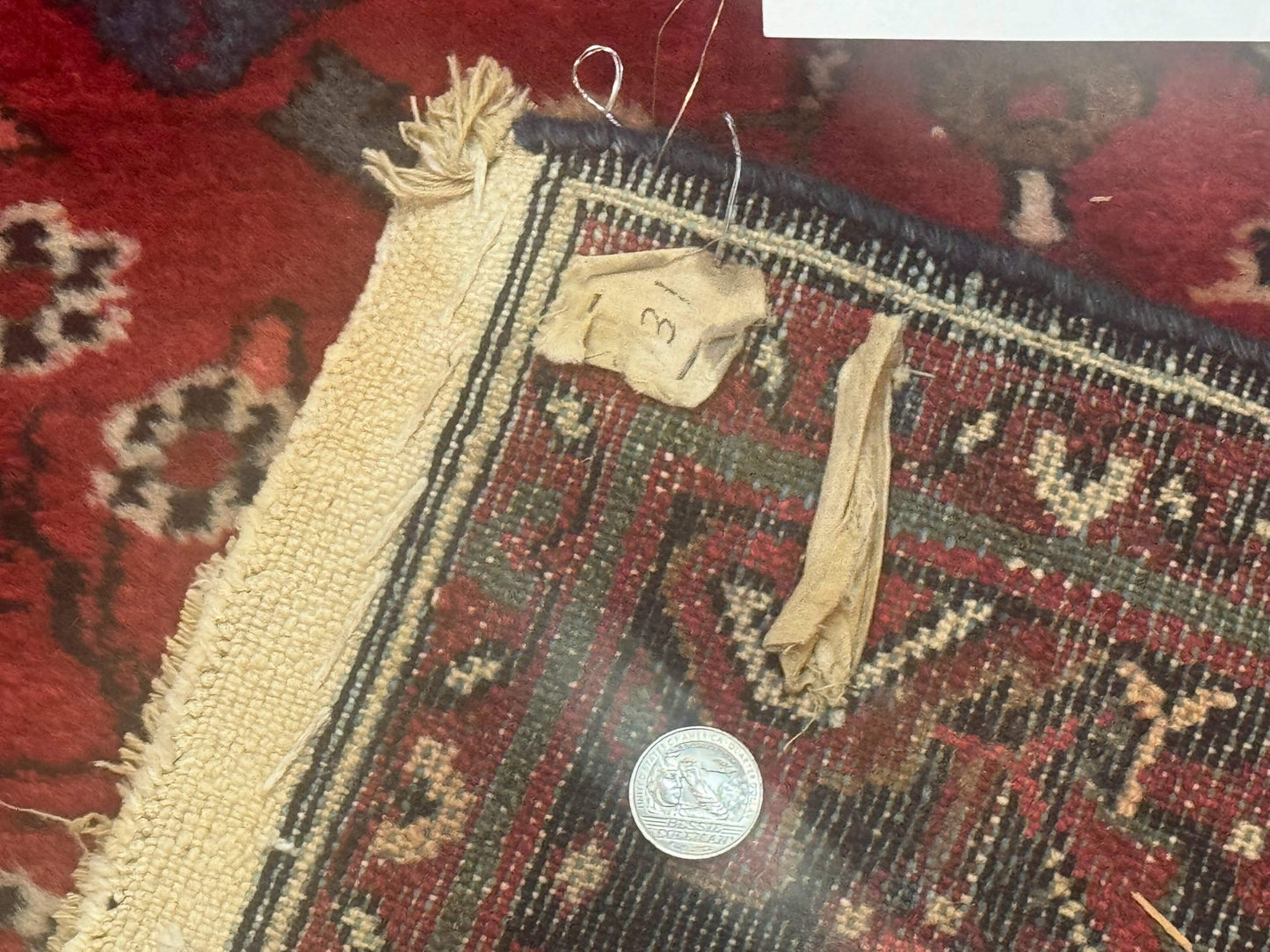 Red Persian Rug 2.6 x 6.8, Floral, Antique Per'sian Carpet, Persian Malayer Rug, Hamadan Rug - Nuvé