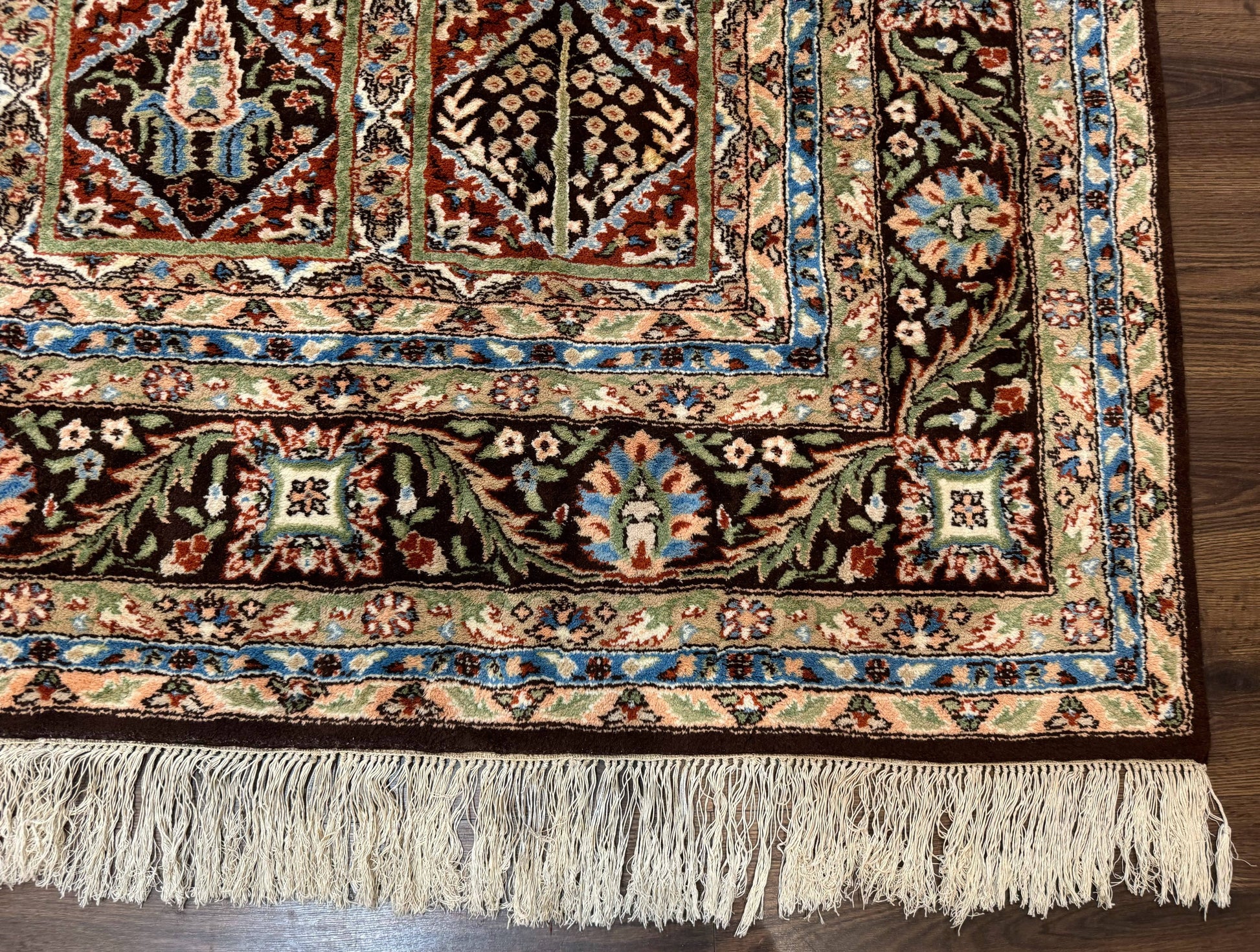 Sino Persian Rug 8x10, Panel Design, Brown, Multicolor, Wool, Cedar Trees - Nuvé