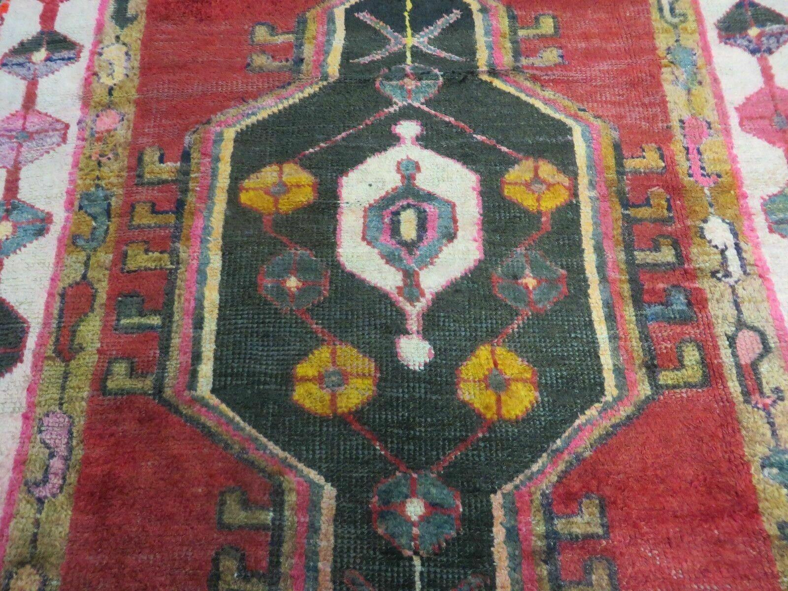 4' X 8' Antique Handmade Turkish Caucasian Kazak Design Wool Rug Veg Dyes Nice - Nuvé