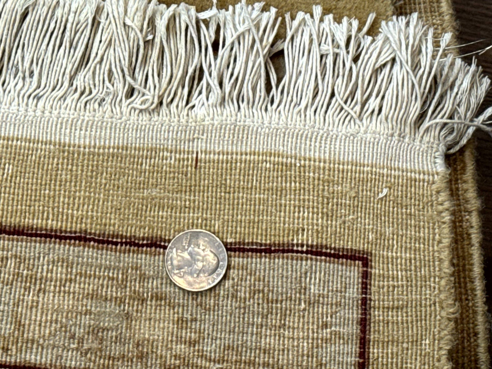Sino Persian Rug 8x11, Wool with Silk Highlights, Unique Colors, Gold and Light Green, Fine 240 KPSI - Nuvé