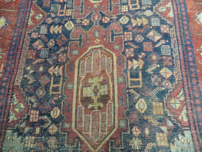 4' X 10' Antique Handmade Turkish Floral Tribal Oriental Wool Rug #627 - Nuvé
