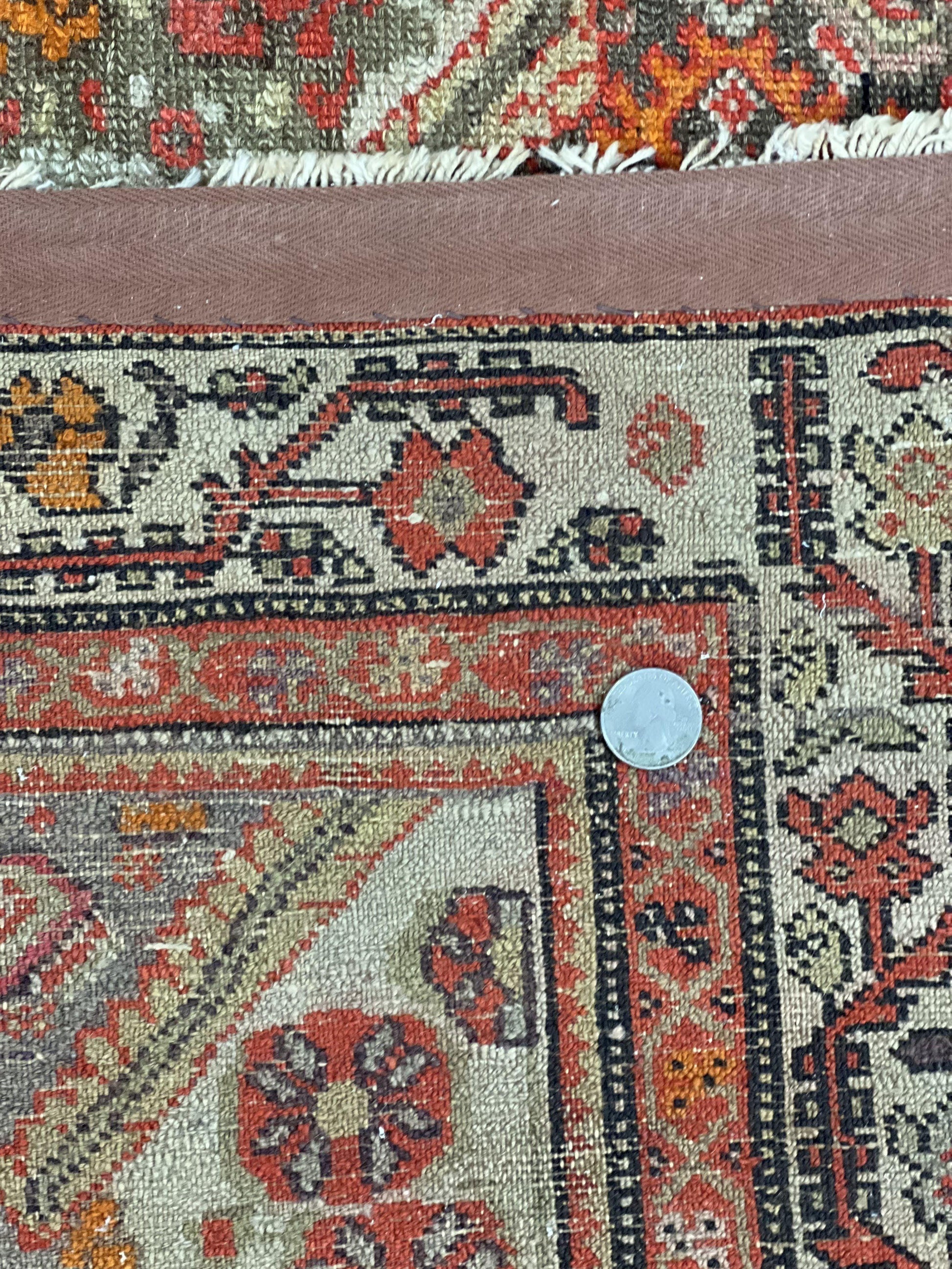Wonderful Antique Persian Malayer Rug 4x6, Wool Hand Knotted Authentic Oriental Carpet, Very Fine - Nuvé