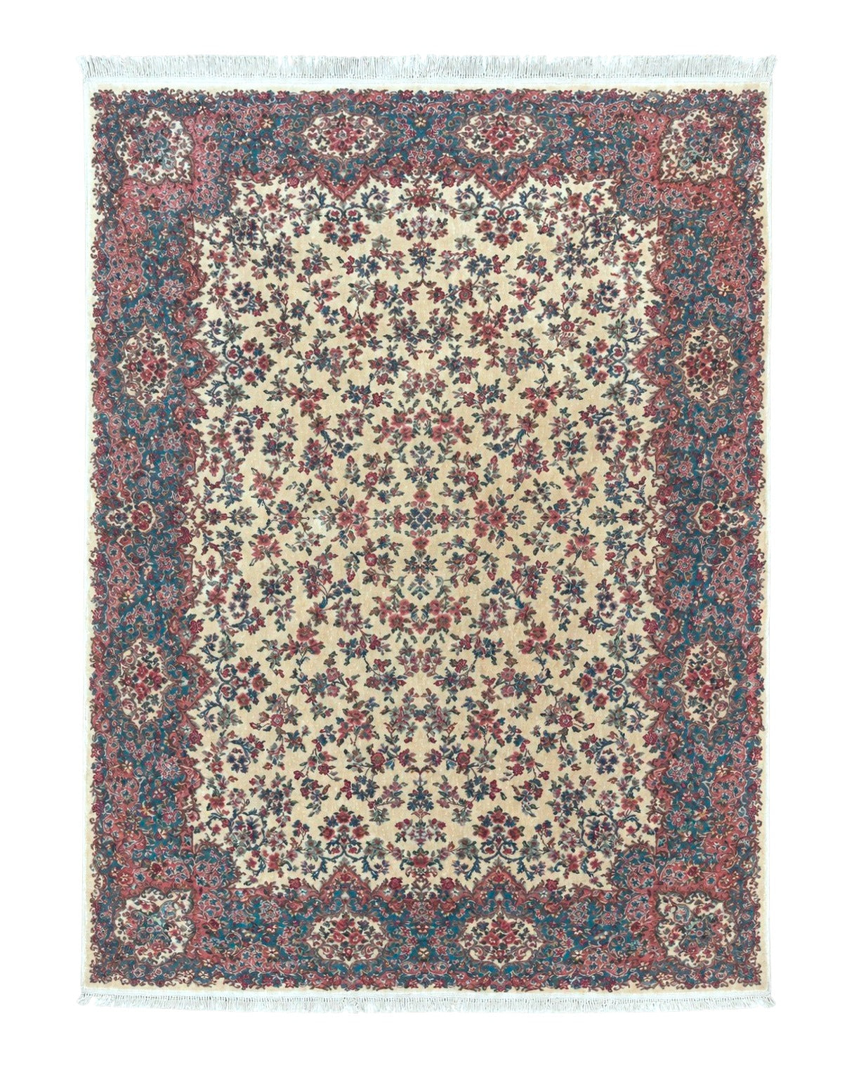 Karastan Rug 8.8 x 12 Ivory Kirman #788, Original 700 Series, Wool Karastan Carpet, Karastan Area Rug, Vintage Karastan, Living Room Rug