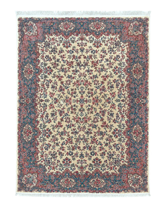 Karastan Rug 8.8 x 12 Ivory Kirman #788, Original 700 Series, Wool Karastan Carpet, Karastan Area Rug, Vintage Karastan, Living Room Rug