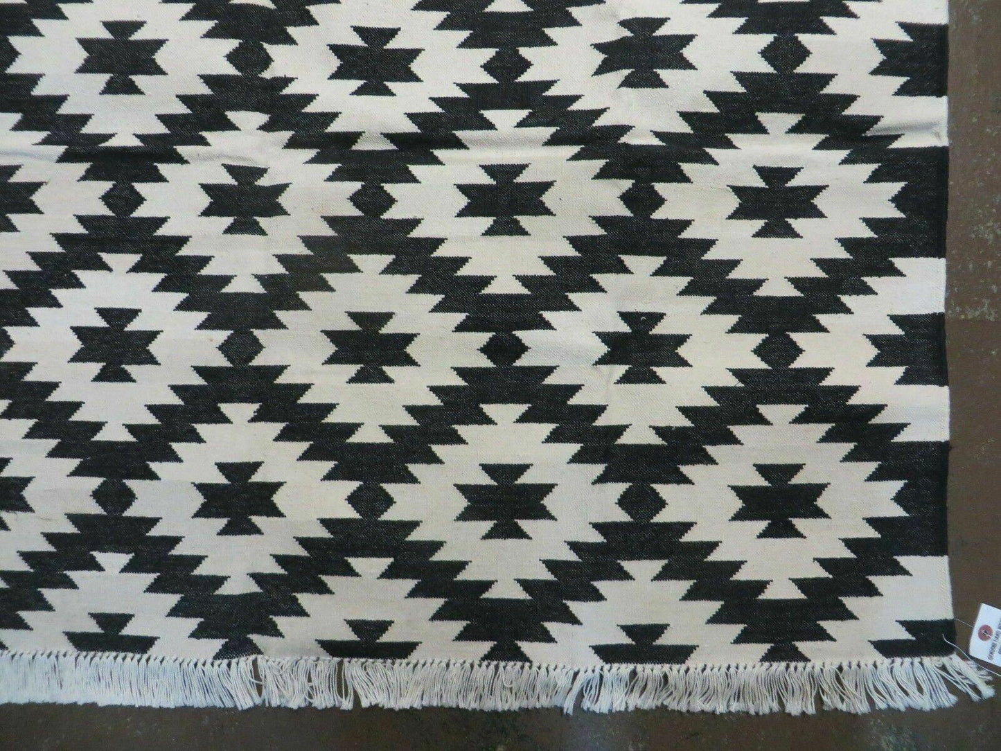 4' X 6' Hand Woven Wool Rug Contemporary Kilim Dhurrie Modern Oriental Area Rug - Nuvé