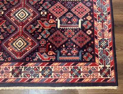 Karastan Rug 5x8, Yuruk Collection #530, Geometric Tribal Wool Pile Vintage Carpet - Nuvé
