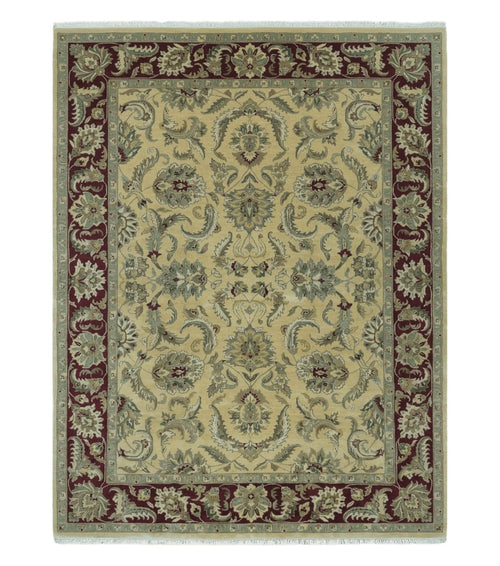 9' X 12' Vintage Handmade India Oriental Jaipur Quality Tea Wash Hand Knotted