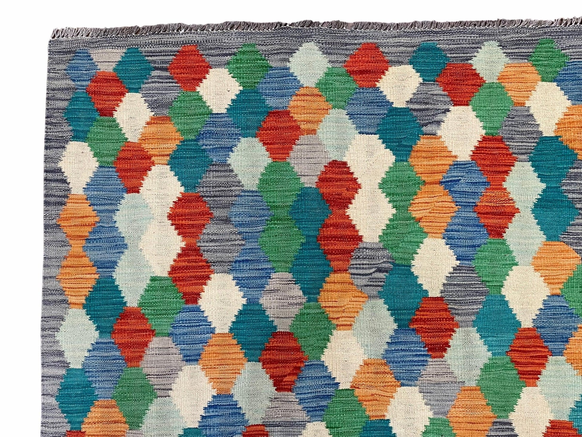 6.5 x 9.5 Colorful Chobi Kilim Rug 6 x 9 Multicolor Turkish Kilim Rug 7x10 Chobi Kilim Rug Playroom Rug Wool Kilim Rug 6x9 New Tribal Kilim - Nuvé