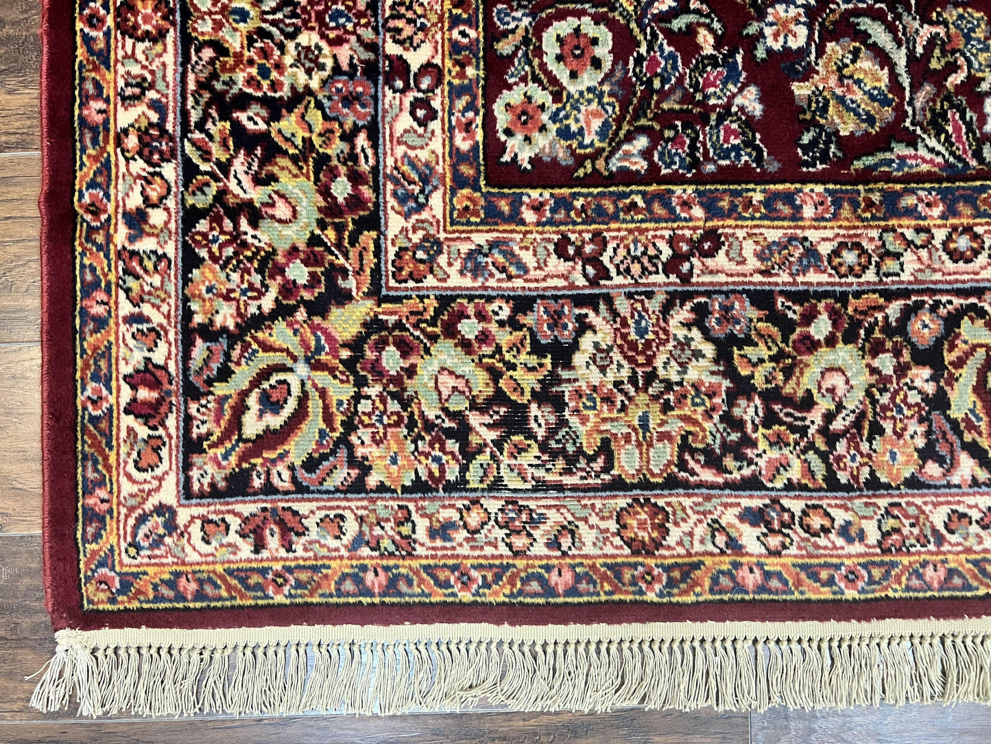 Karastan Rug 9x12 Red Sarouk #785, Wool Karastan Carpet, Discontinued Vintage, Original 700 Series, Karastan Area Rug - Nuvé