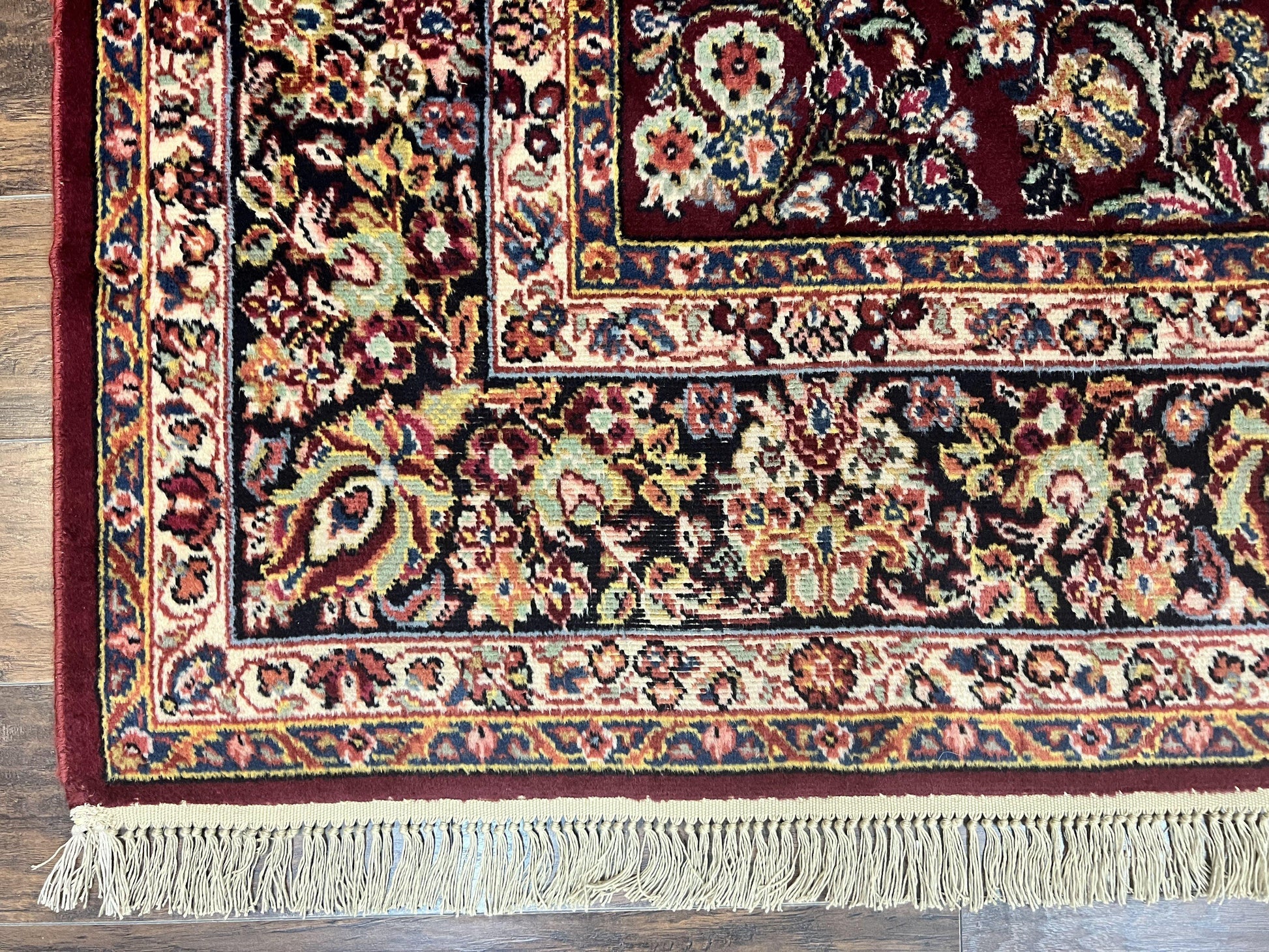 Karastan Rug 9x12 Red Sarouk #785, Wool Karastan Carpet, Discontinued Vintage, Original 700 Series, Karastan Area Rug - Nuvé