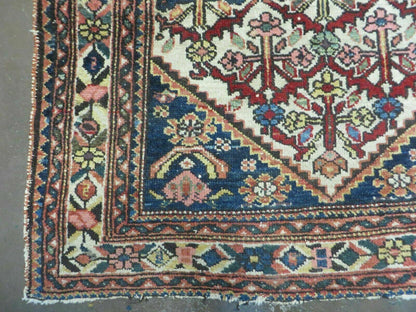 3' 3"X 10' Antique Handmade Caucasian Shirvan Wool Runner Rug Nice