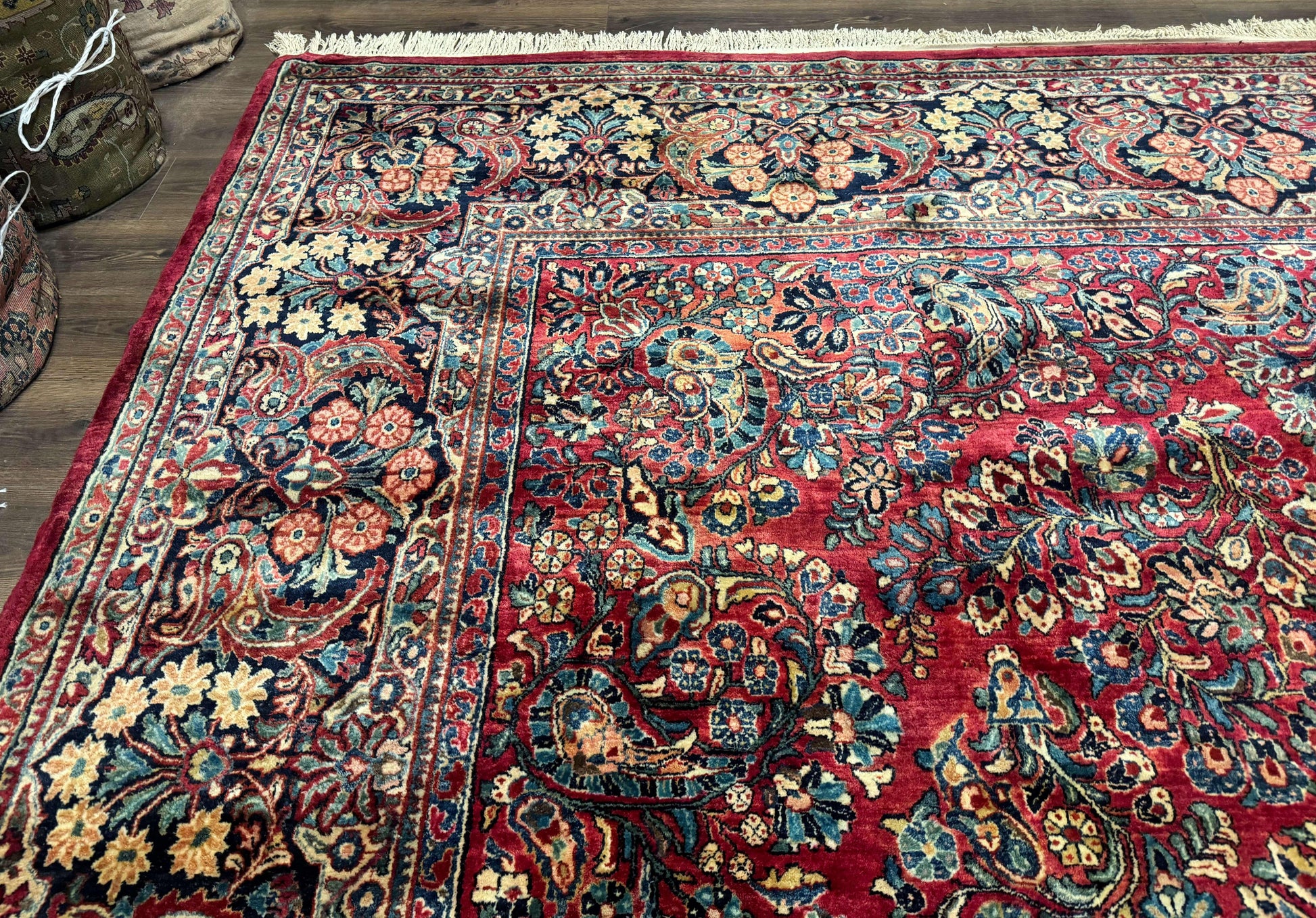 Palace Size Antique Persian Sarouk Rug 12x18 - Nuvé