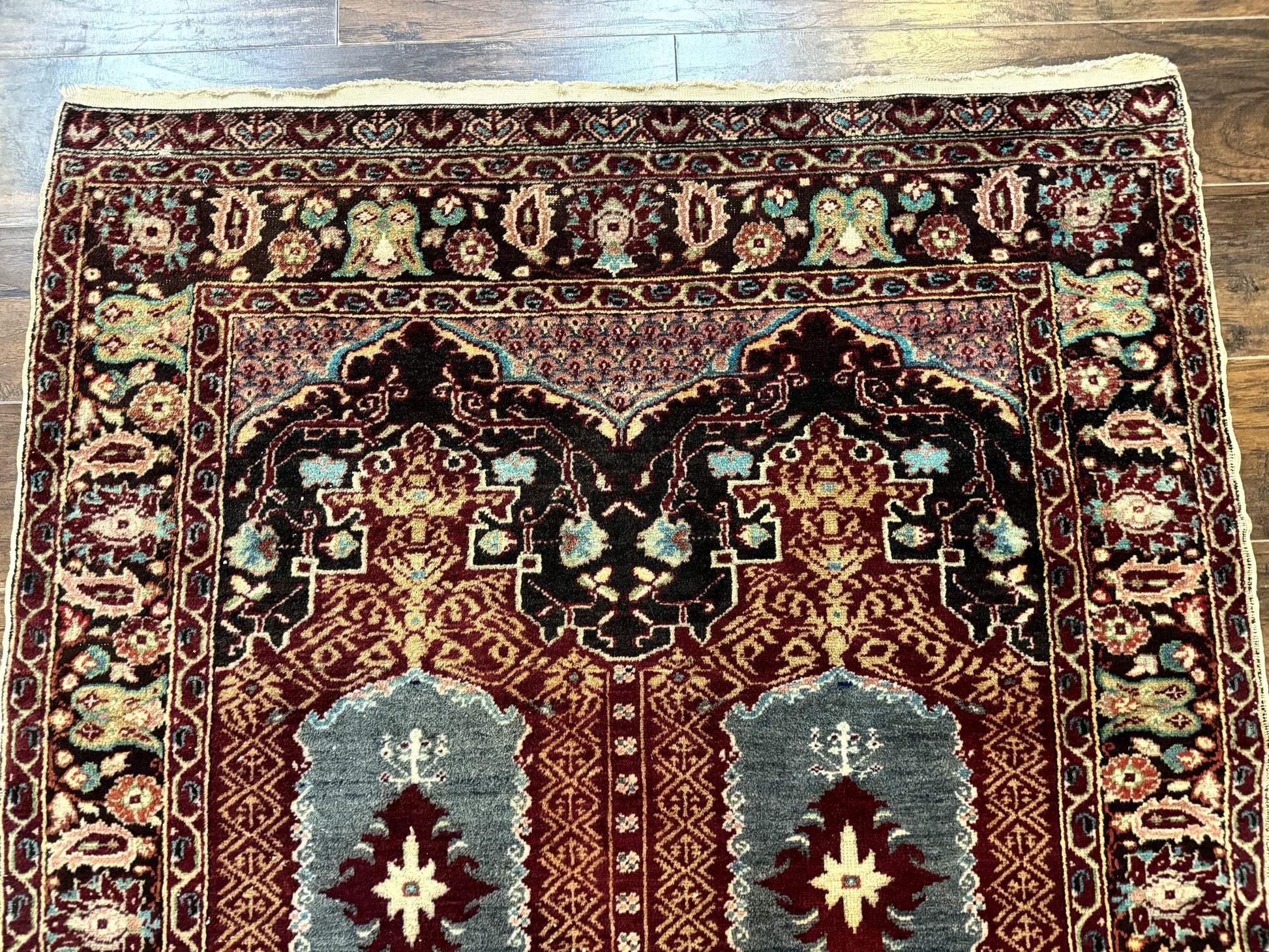 Antique Turkish Rug 4x6, Unique Rare Carpet - Nuvé