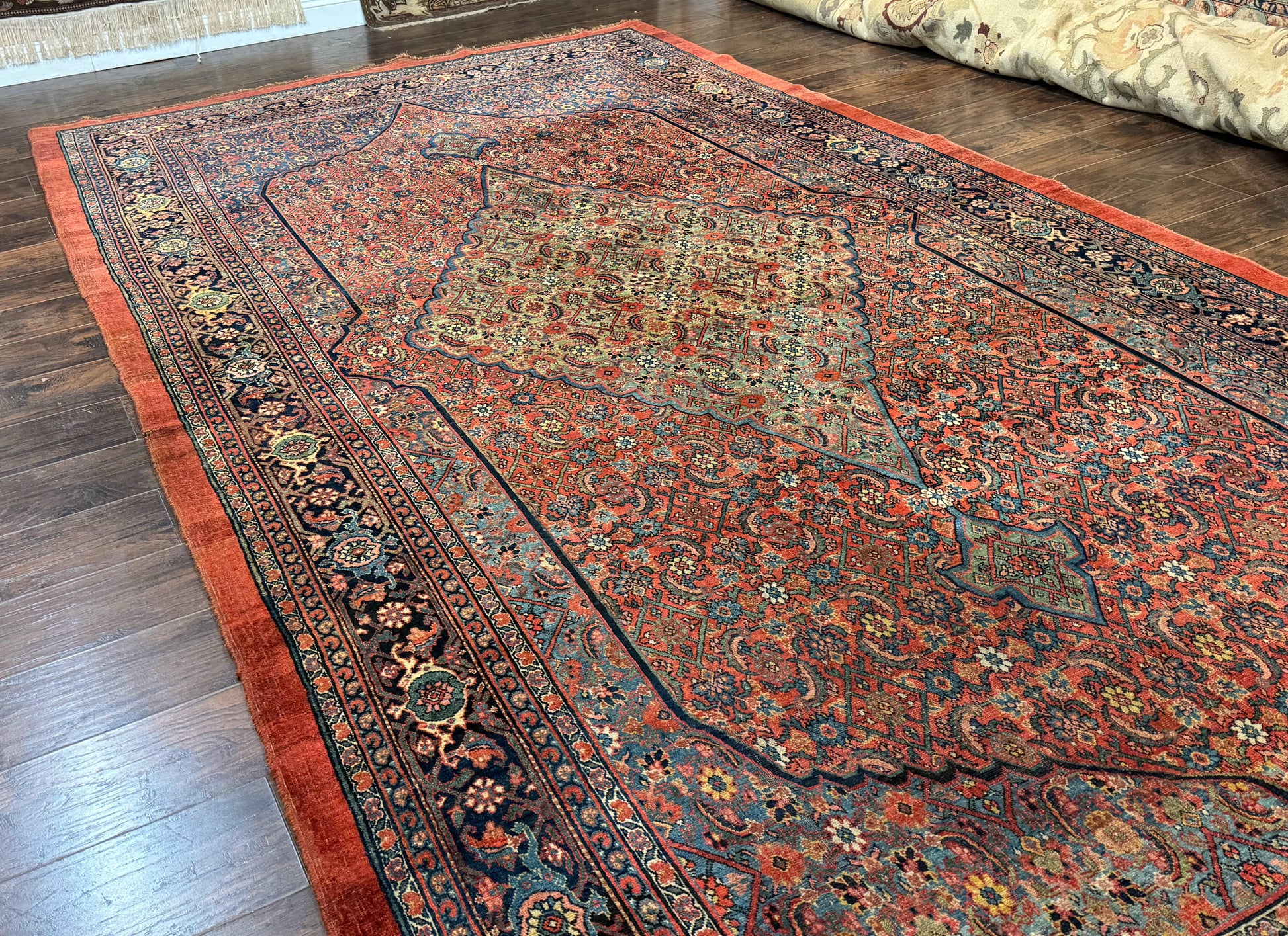 Antique Persian Bijar Rug 7x15 - Nuvé