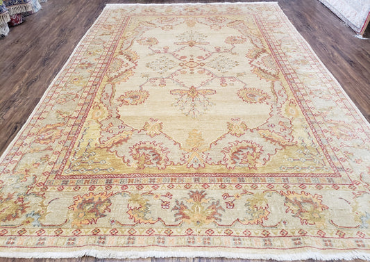 6x9 Turkish Oushak Rug, Wool Rug, Hand Knotted - Nuvé