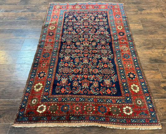Antique Persian Tribal Rug 4x6, Kurdish Rug - Nuvé
