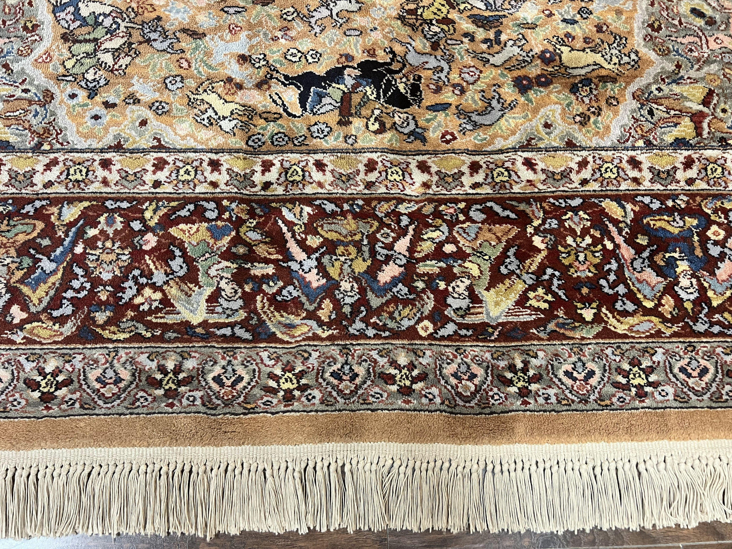 Karastan Rug 8.8 x 12 Persian Hunting Rug #723, Wool Pile - Nuvé