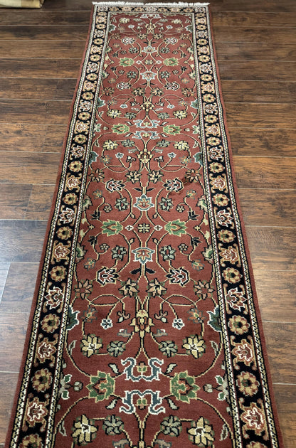 Indo Persian Sarouk Runner Rug 2.8 x 20 ft Runner for Hallway, Long Runner Rug, Handmade - Nuvé