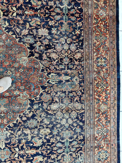 Antique Persian Mahal Rug 8’3”x12’ - Circa 1900 Treasure - Nuvé