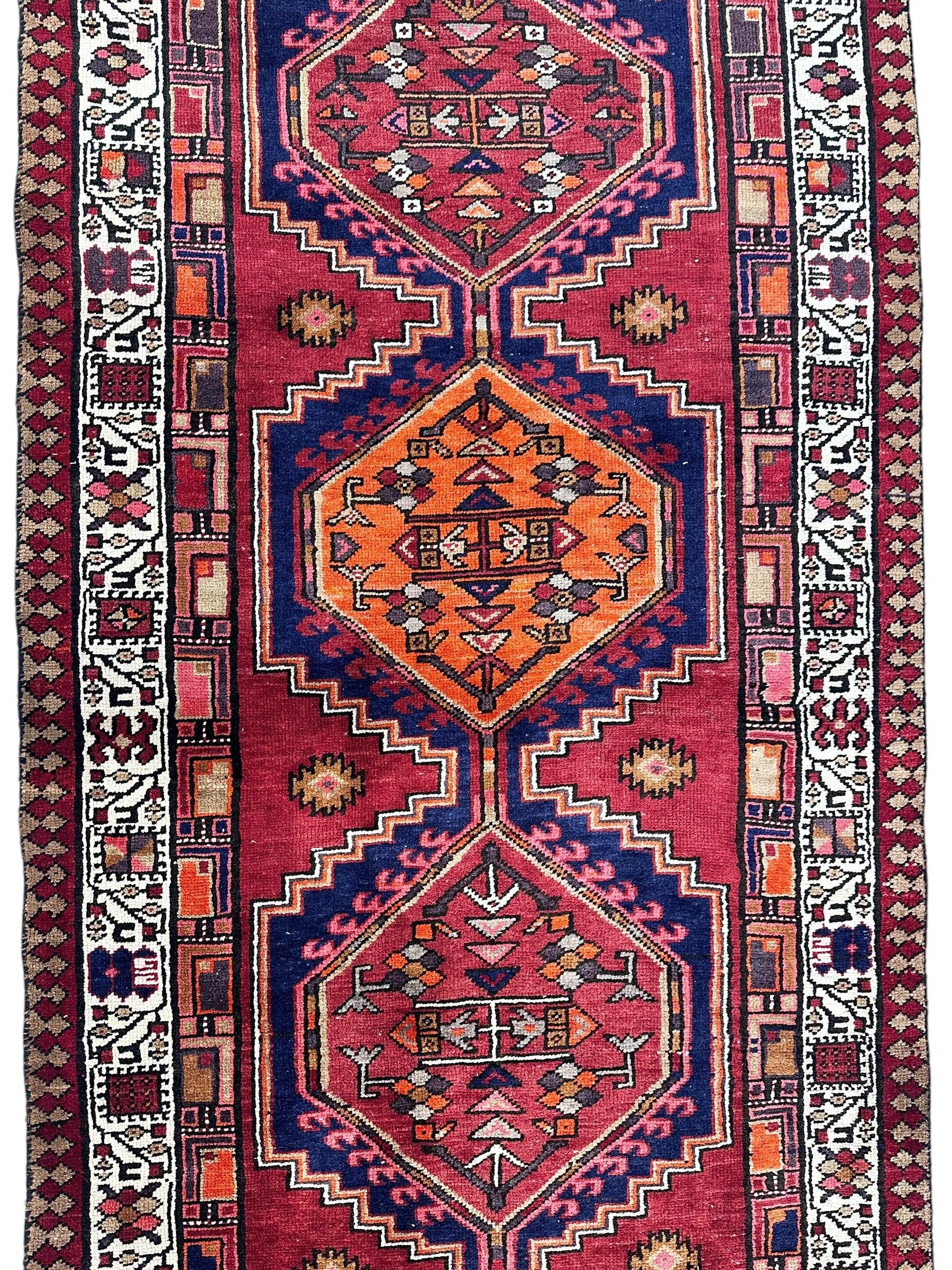 Vintage Persian Sarab Wool Runner Rug 3’4 x 10’7” - Nuvé