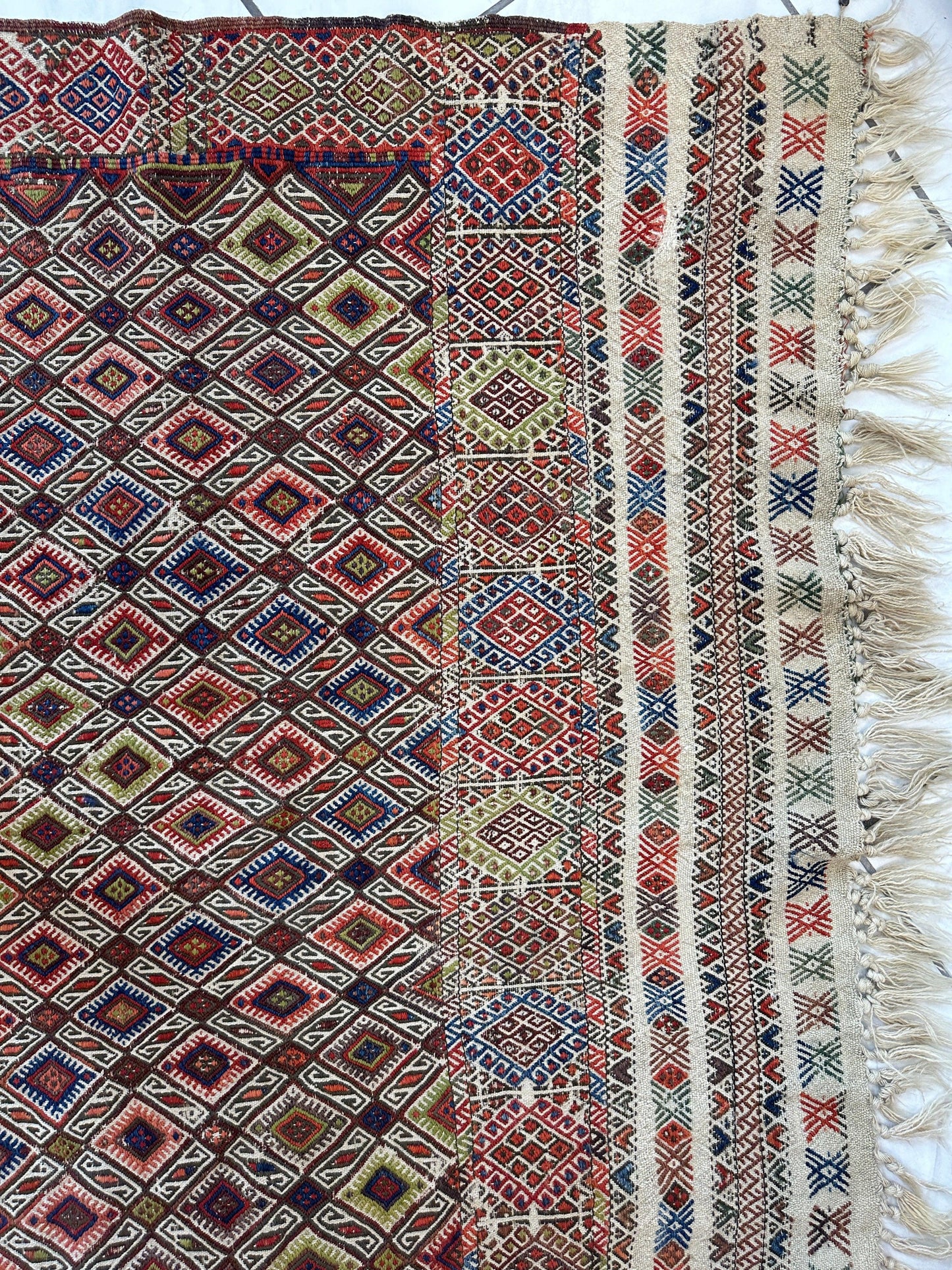 Antique Turkish Jajim Wool Rug 5’6” x 14’5” - Nuvé