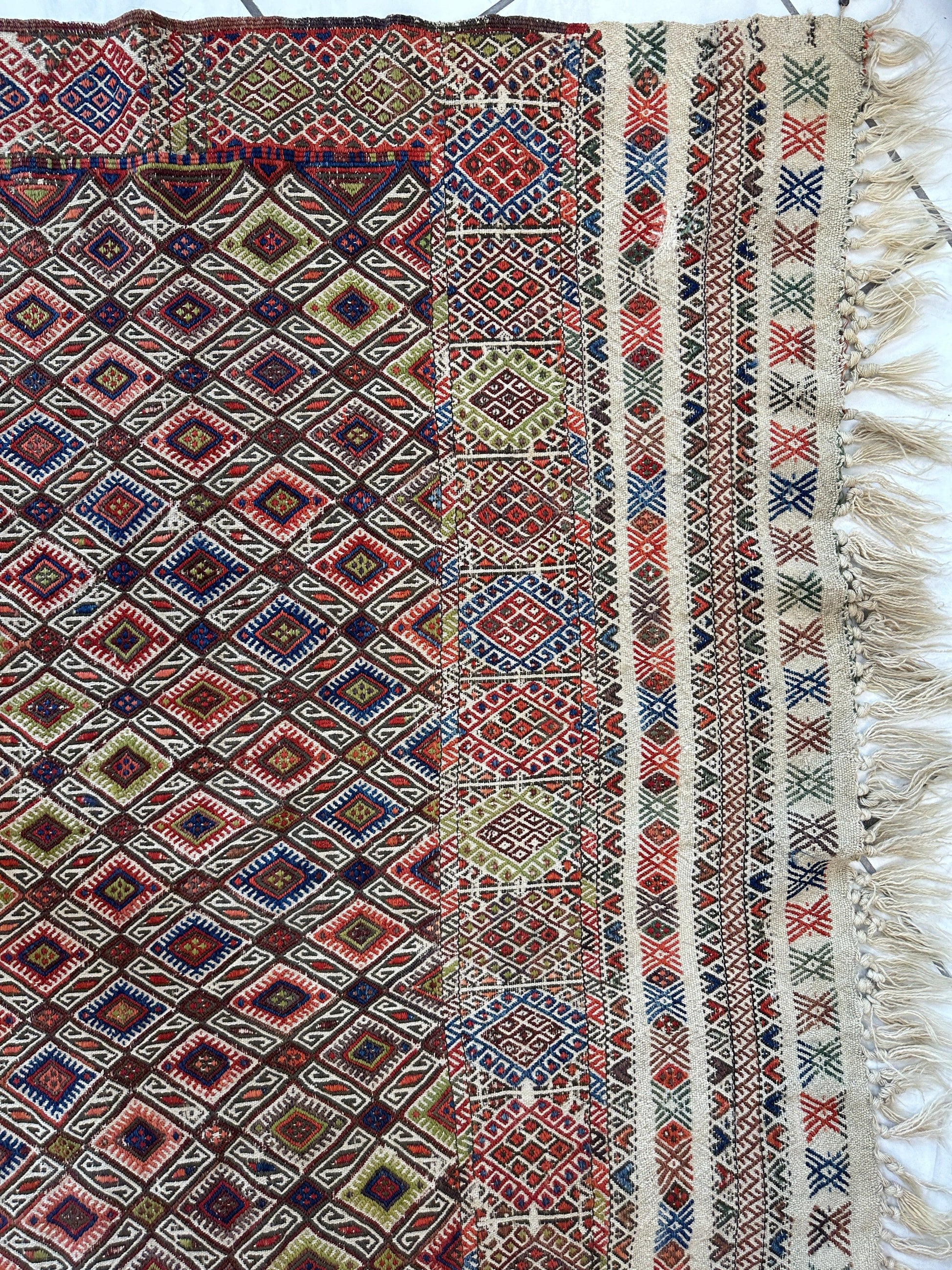 Antique Turkish Jajim Wool Rug 5’6” x 14’5” - Nuvé