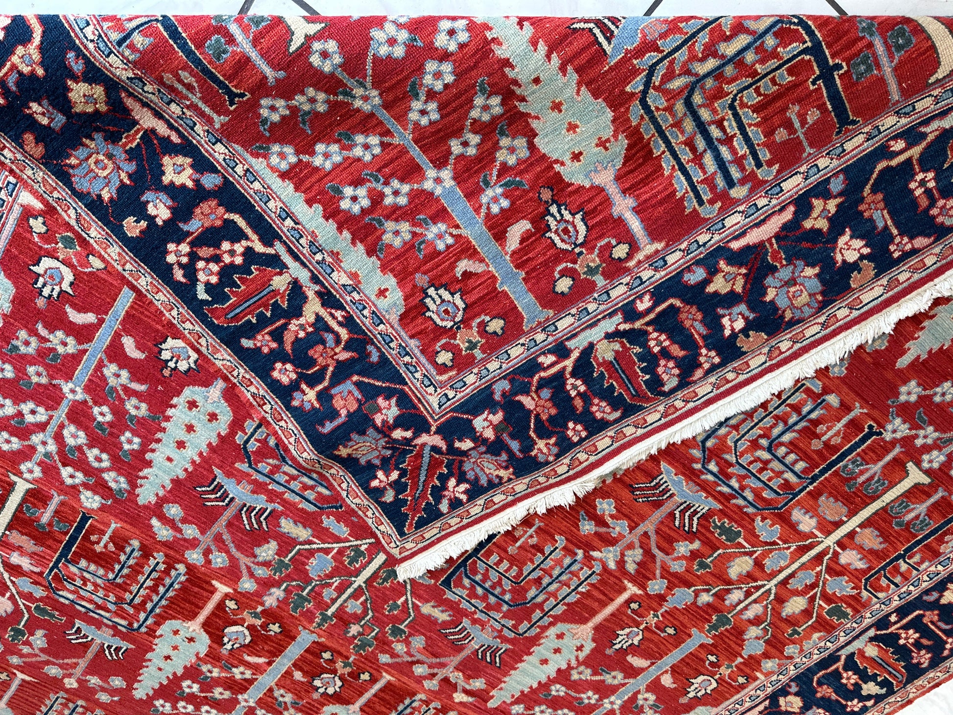 Handwoven Soumak Multicolor Wool Area Rug – 8’ x 10’ - Nuvé