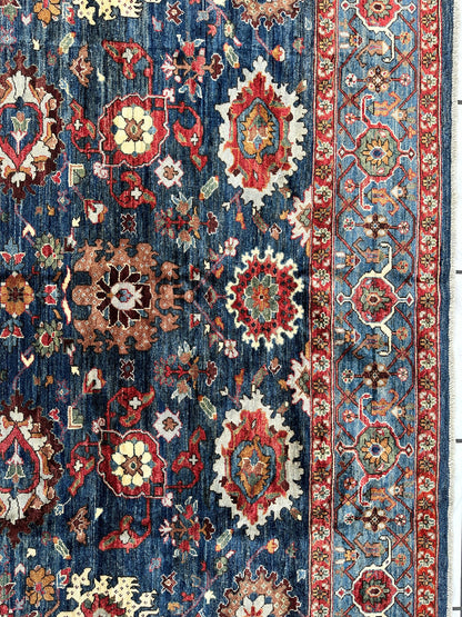 Trasitional Serapi Ghazni Wool Rug – 8' x 10’ – Intricate Floral Design - Nuvé