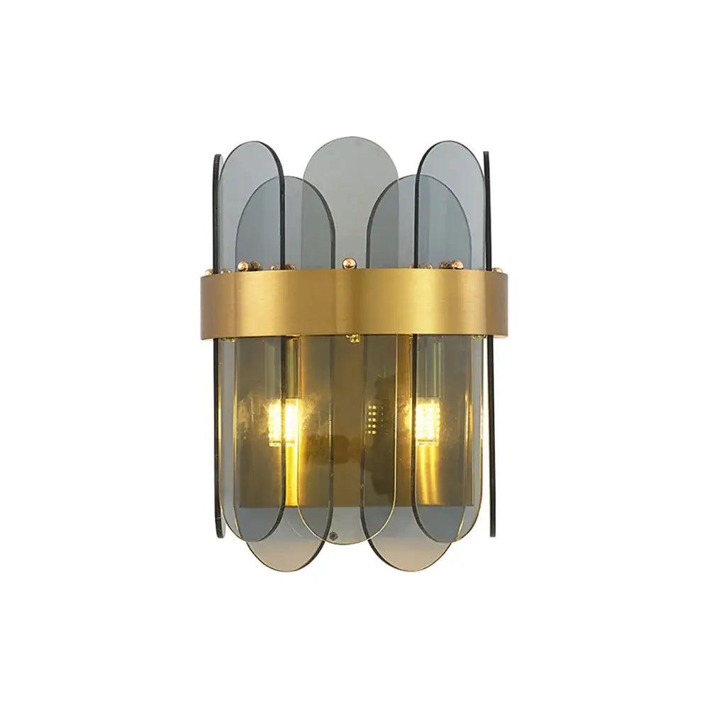 Gold Oval Glass Wall Lamp - Nuvé