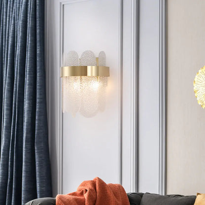 Gold Oval Glass Wall Lamp - Nuvé