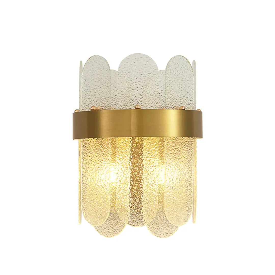 Gold Oval Glass Wall Lamp - Nuvé