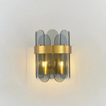 Gold Oval Glass Wall Lamp - Nuvé