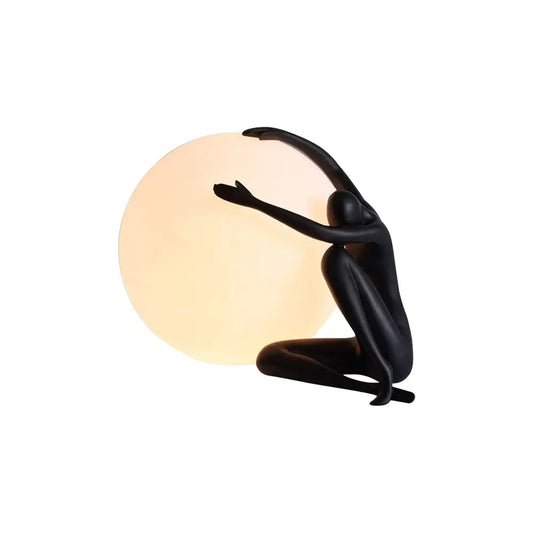 Abstract Character Round Table Lamp - Nuvé