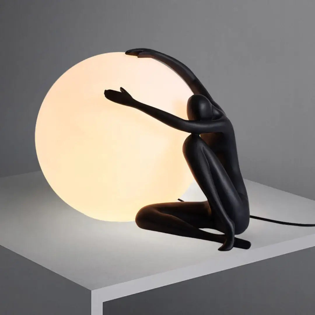 Abstract Character Round Table Lamp - Nuvé
