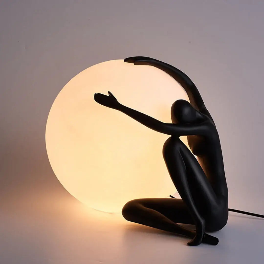 Abstract Character Round Table Lamp - Nuvé