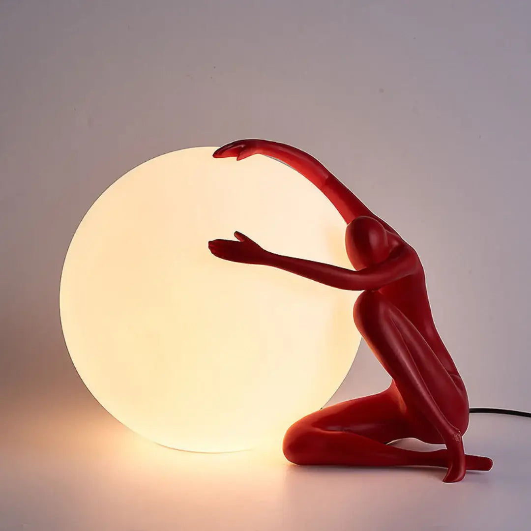 Abstract Character Round Table Lamp - Nuvé