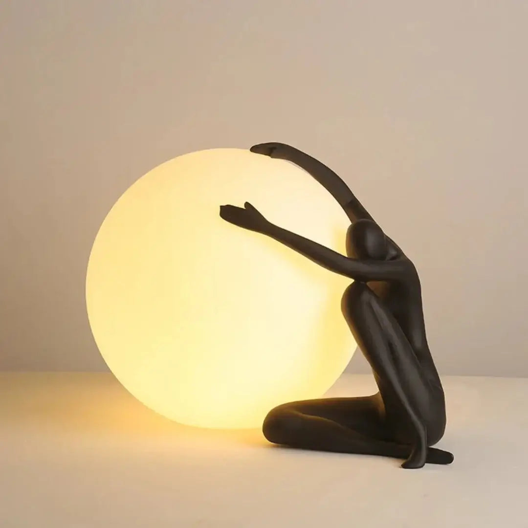 Abstract Character Round Table Lamp - Nuvé