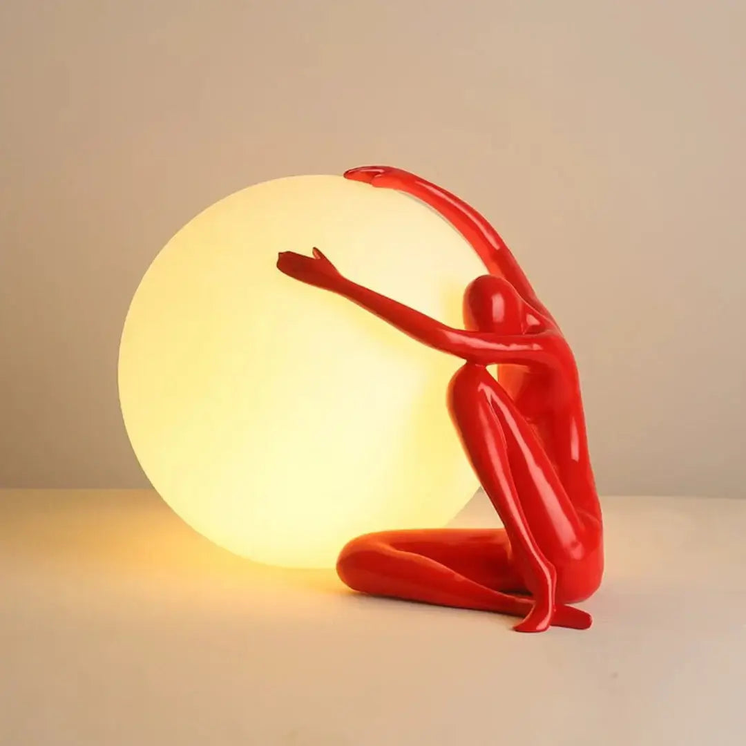 Abstract Character Round Table Lamp - Nuvé