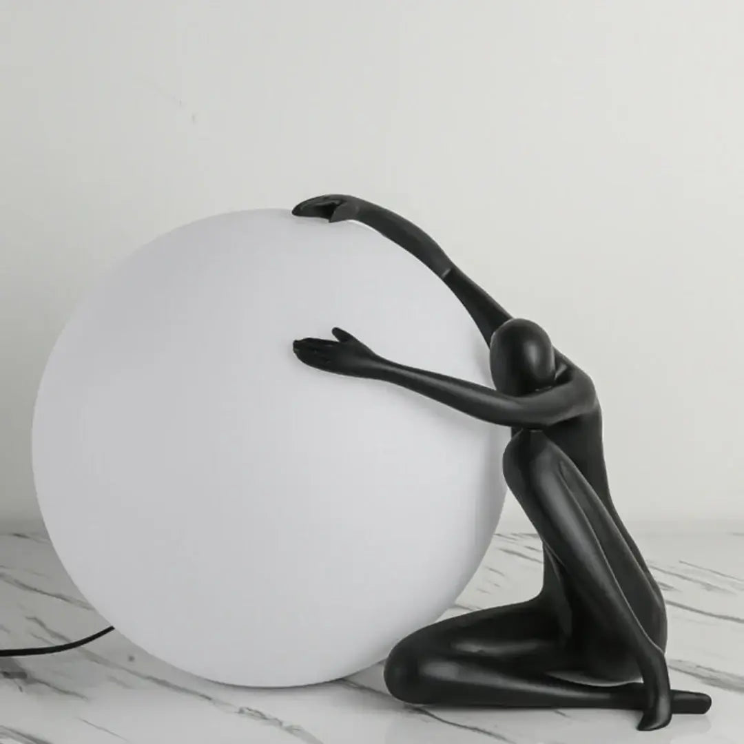 Abstract Character Round Table Lamp - Nuvé