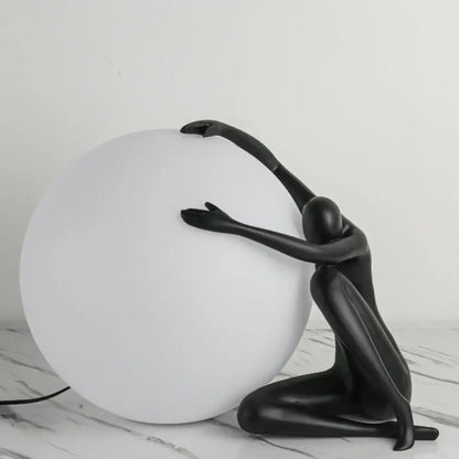 Abstract Character Round Table Lamp