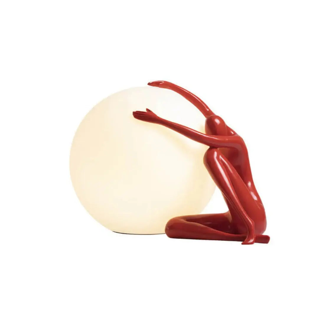 Abstract Character Round Table Lamp - Nuvé