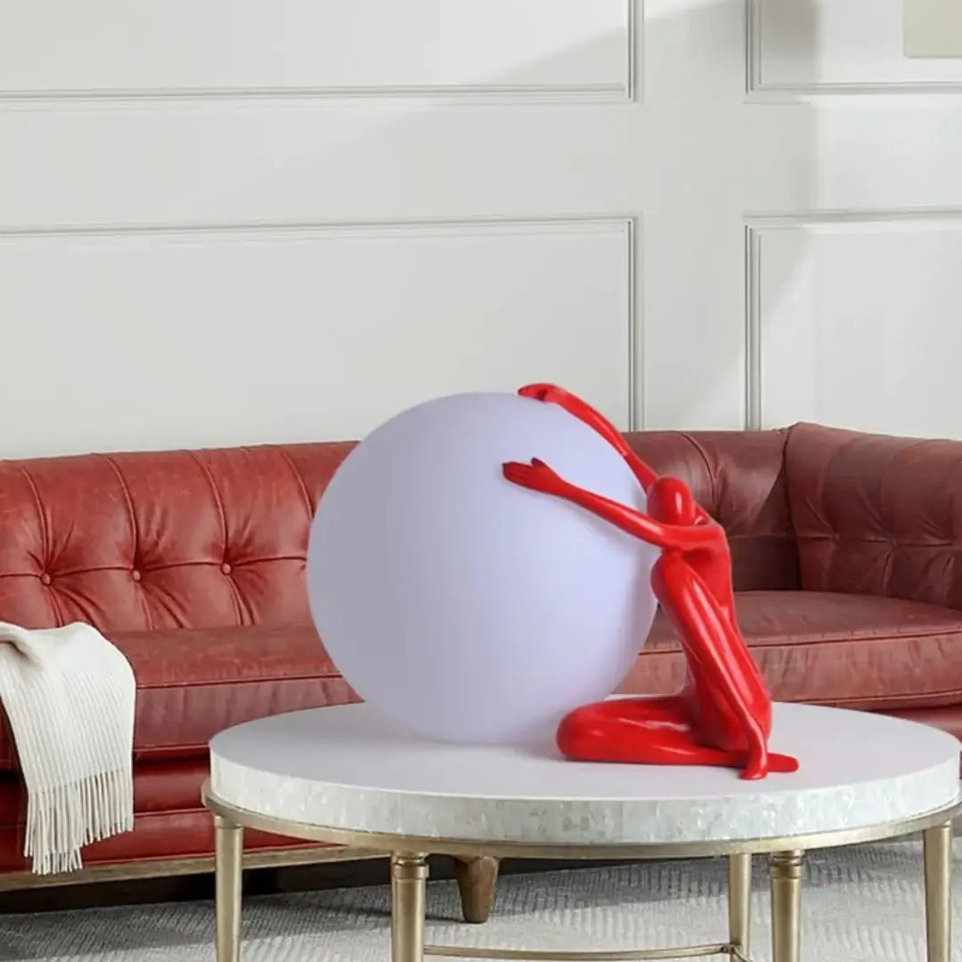 Abstract Character Round Table Lamp - Nuvé