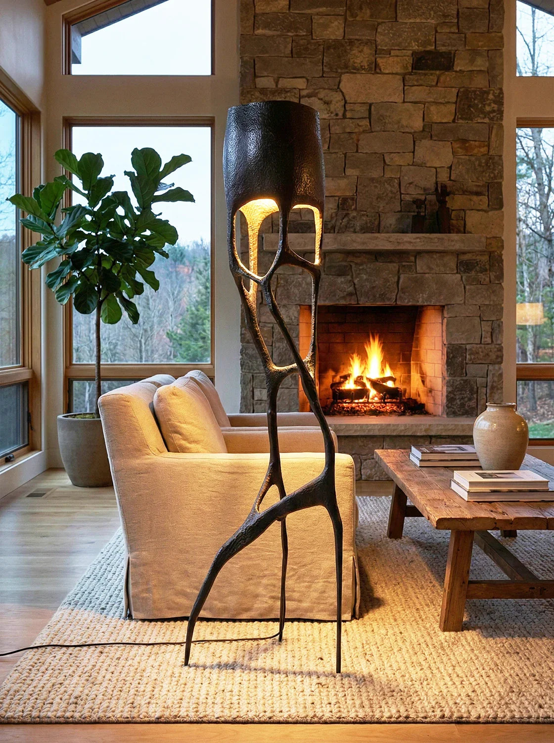 Abstract Gothic Sculpture Floor Lamp - Nuvé