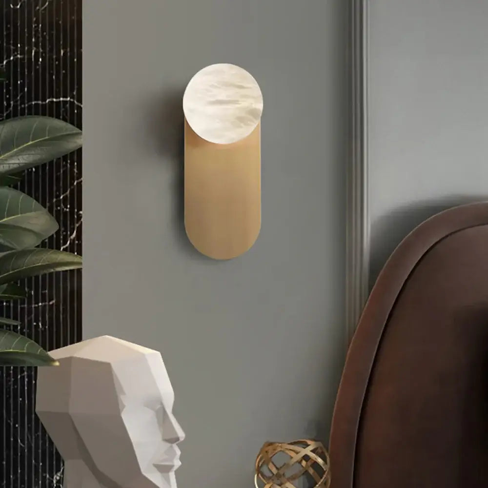 Alabaster Copper Adrion Wall Light - Nuvé