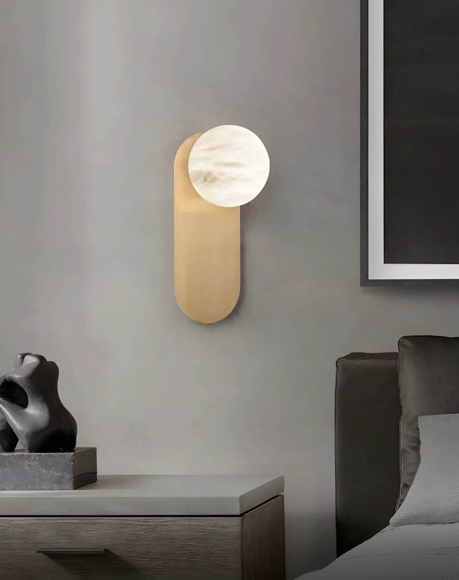 Alabaster Copper Adrion Wall Light - Nuvé