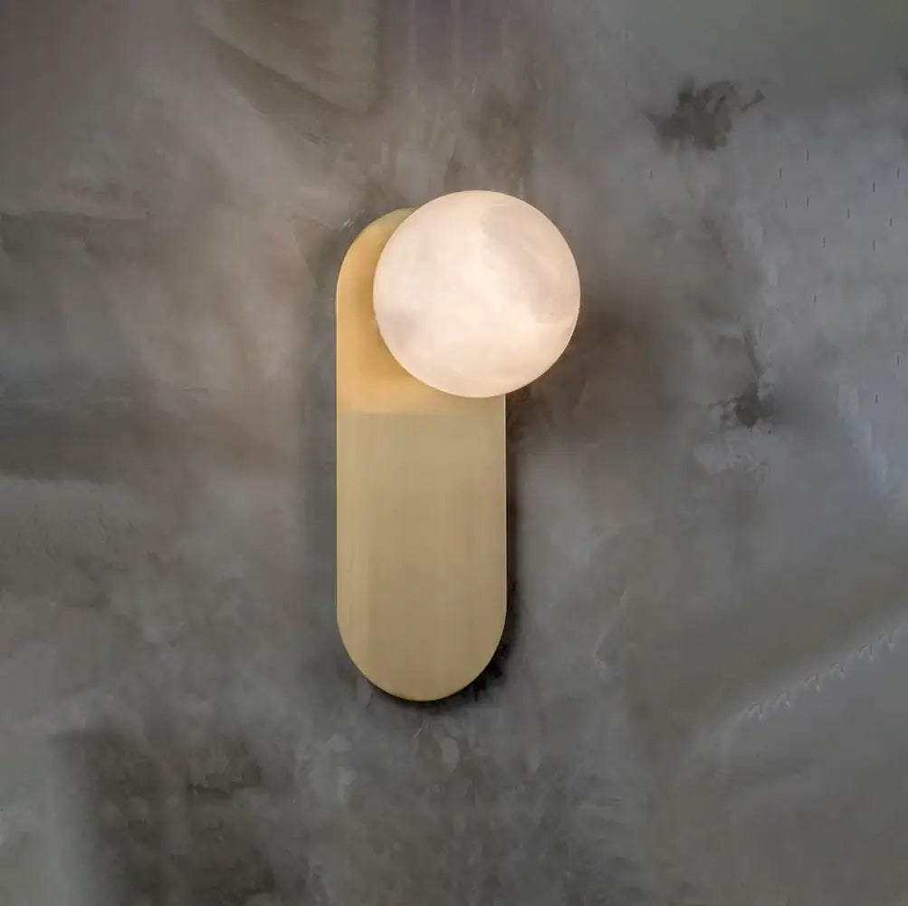 Alabaster Copper Adrion Wall Light - Nuvé