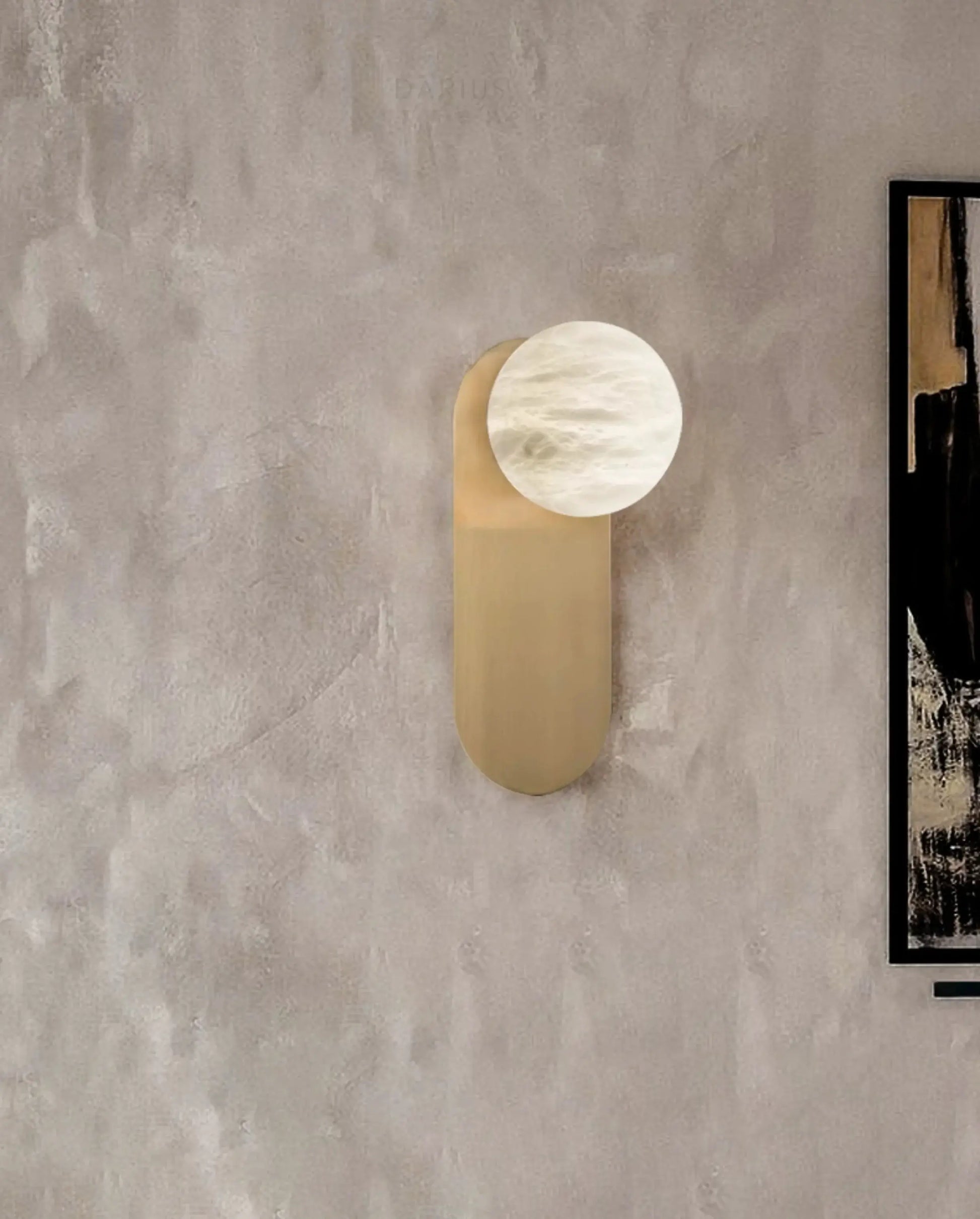 Alabaster Copper Adrion Wall Light - Nuvé