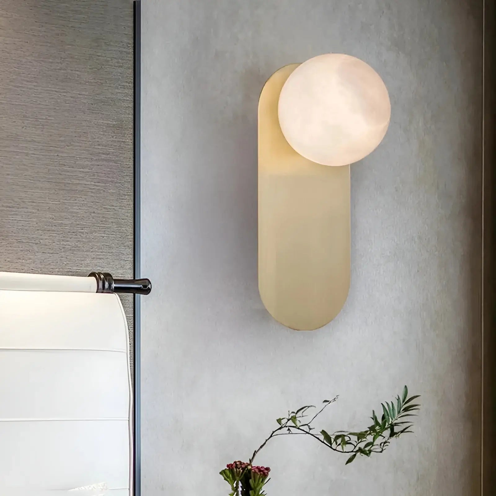 Alabaster Copper Adrion Wall Light - Nuvé